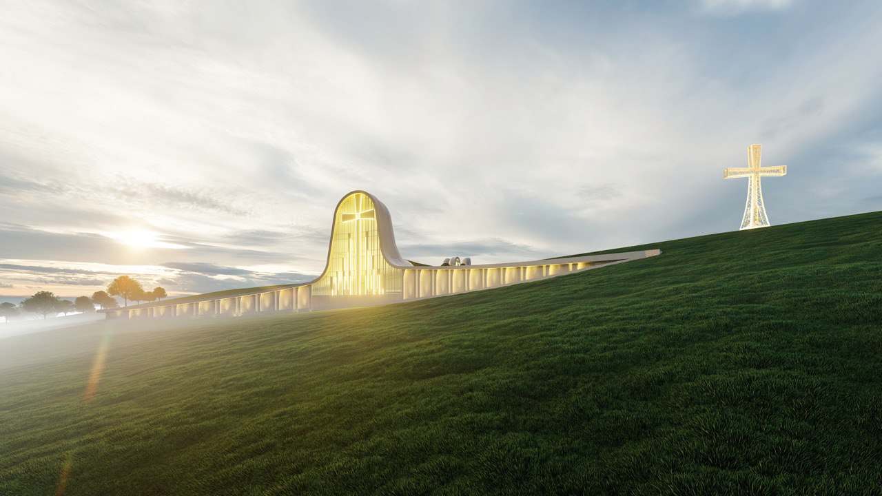 Будівництво собору - Відпустовий центр блаженного Симеона Лукача